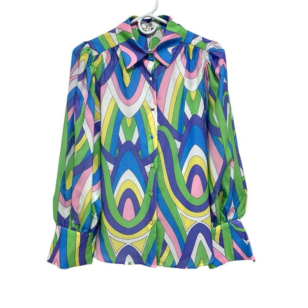 Colorful Geometric Patterned Dress